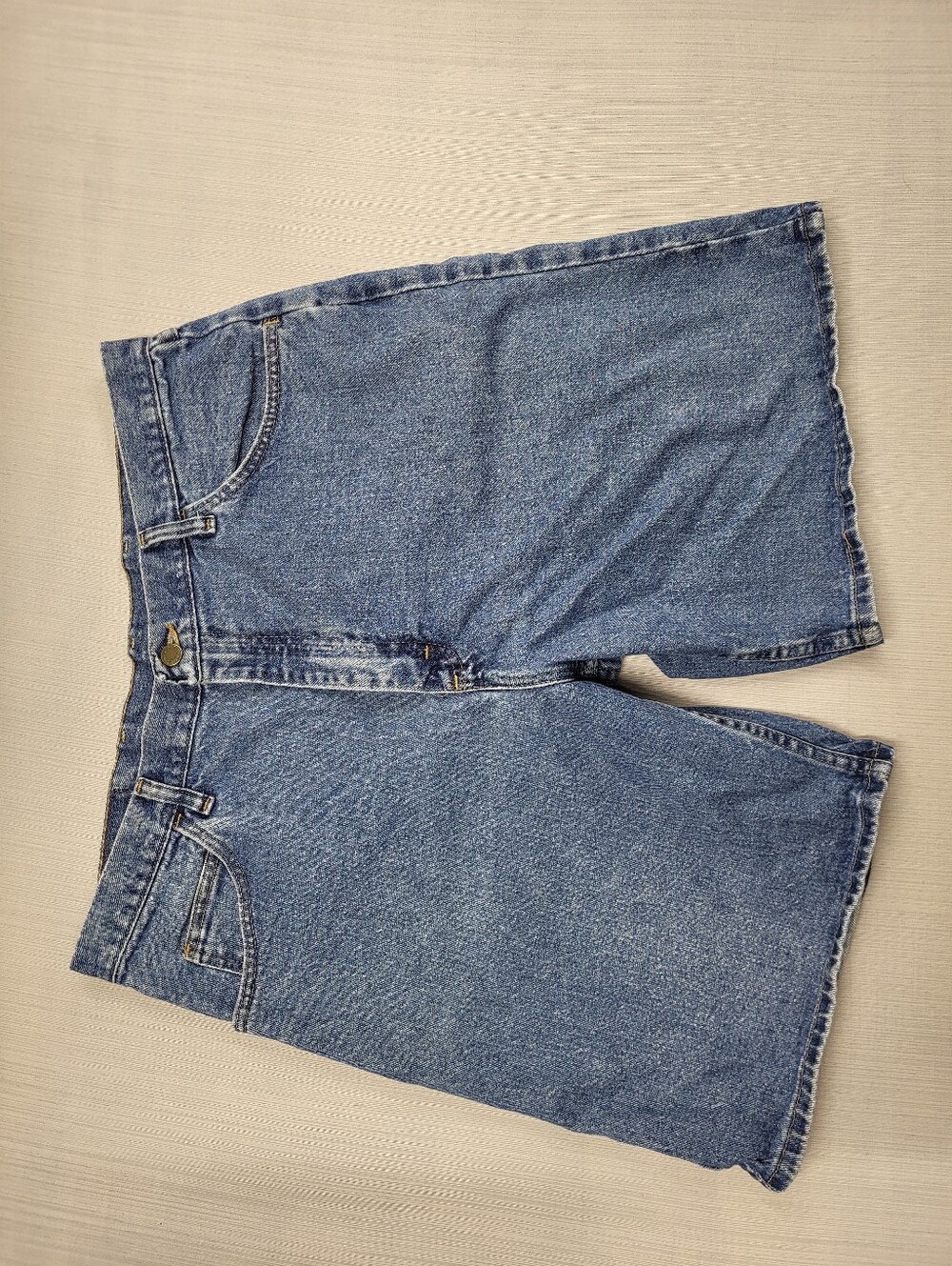Wrangler Jeans Shorts Mens Size 38  Blue Denim Relaxed Fit 5 Pockets 606W1DH
